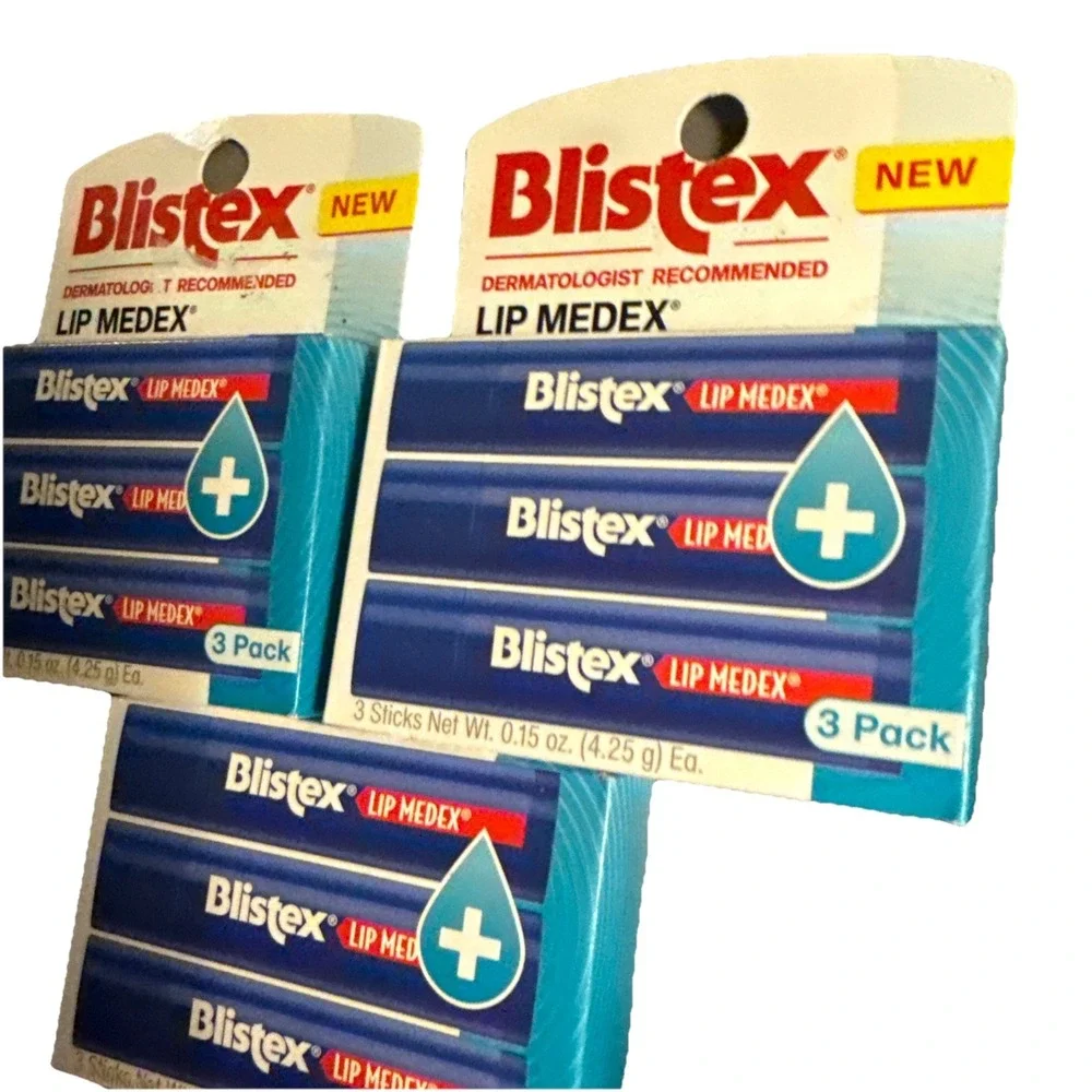 Blistex Lip Medex‎ Stick 3 Count, 0.15 Oz. Medicated Lot (3) 9 Total Exp9/26 T23